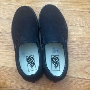 Black slip on vans
